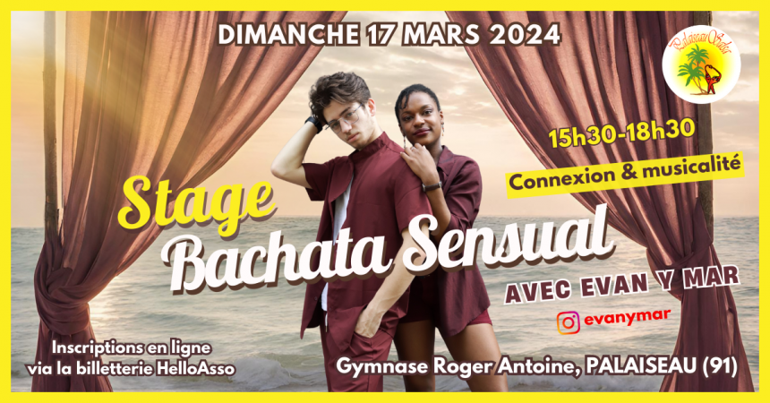 Bachata Sensual avec Evan y Mar – Dimanche 17 mars